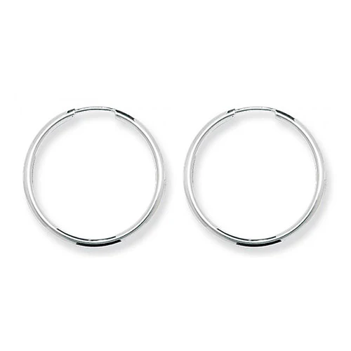 25 mm Silver Sleeper Earrings
