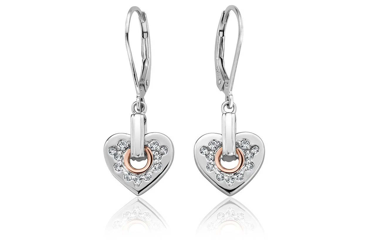 Clogau Cariad® Sterling Silver Sparkle Drop Earrings with Topaz