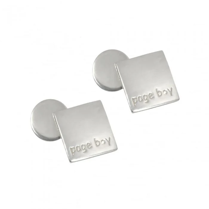 D for Diamond Pageboy Cufflink