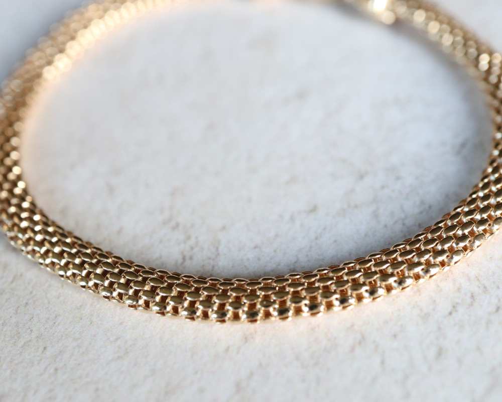 Gold Plated Silver Popcorn Bracelet - Image 2