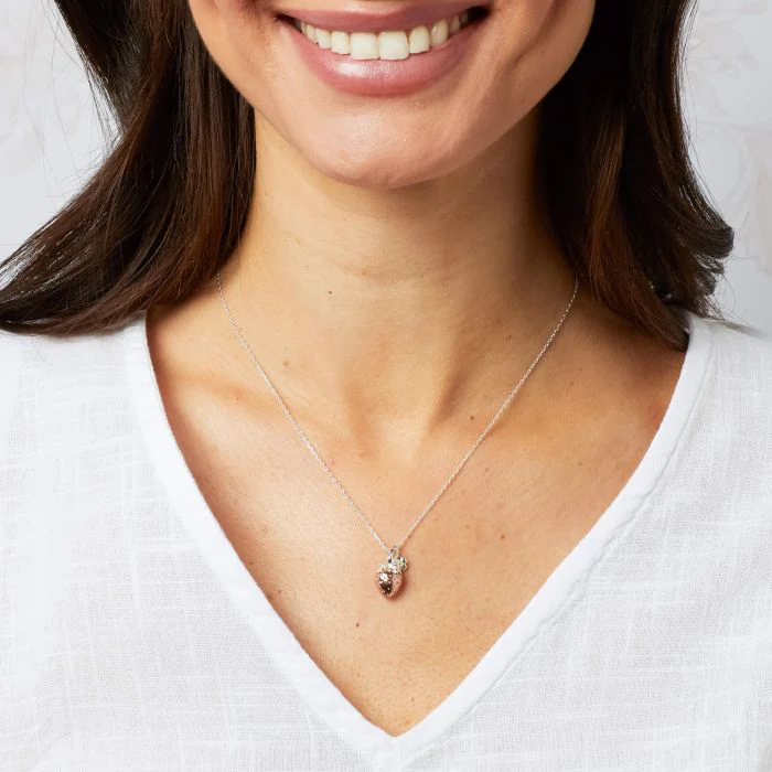 Laura Ashley Gold-Plated Silver Strawberry Field Necklace - Image 2