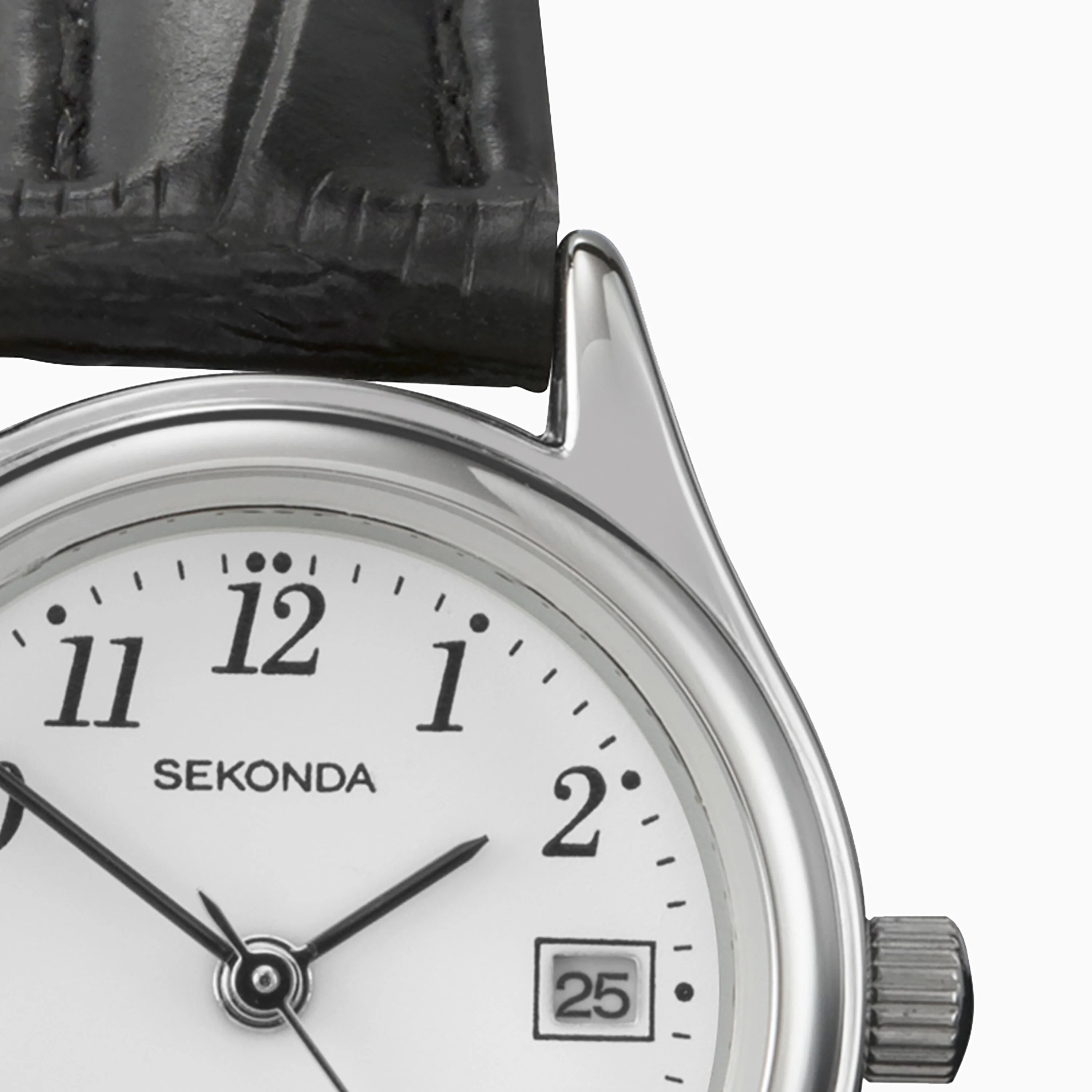 Sekonda Ladies Easy Reader Watch with Black Leather Strap (4081) - Image 2