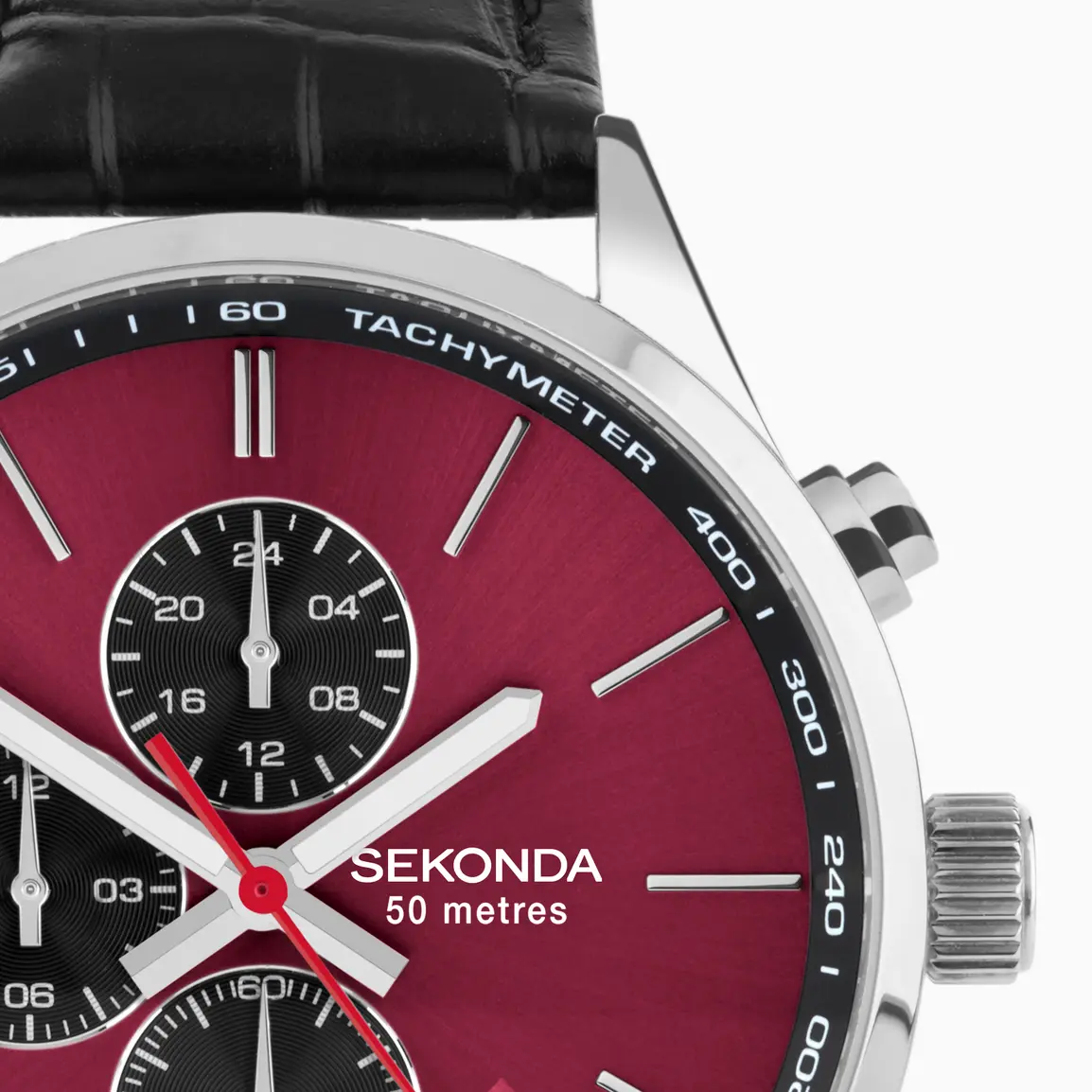 Sekonda Men's Endurance Chronograph Watch Red Dial 1938 - Image 2