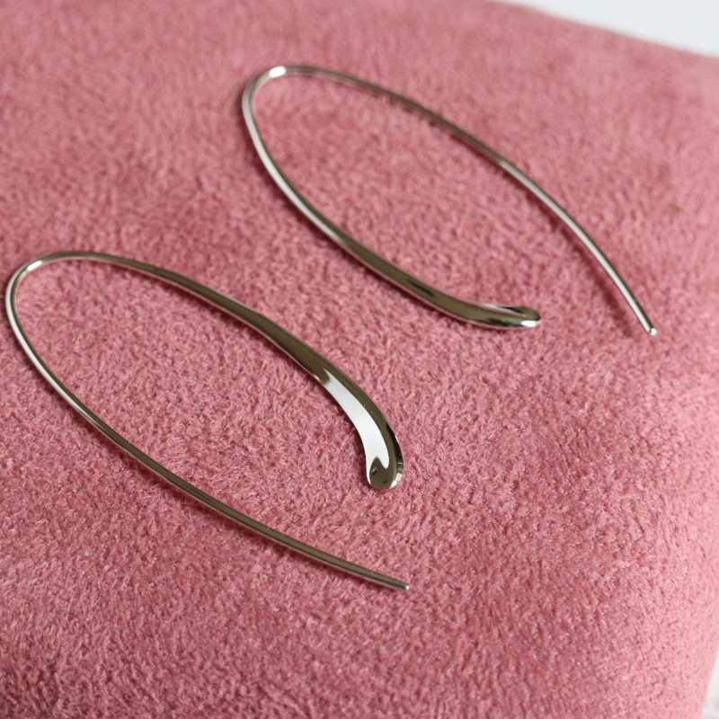 Silver Threader Earrings - Image 2