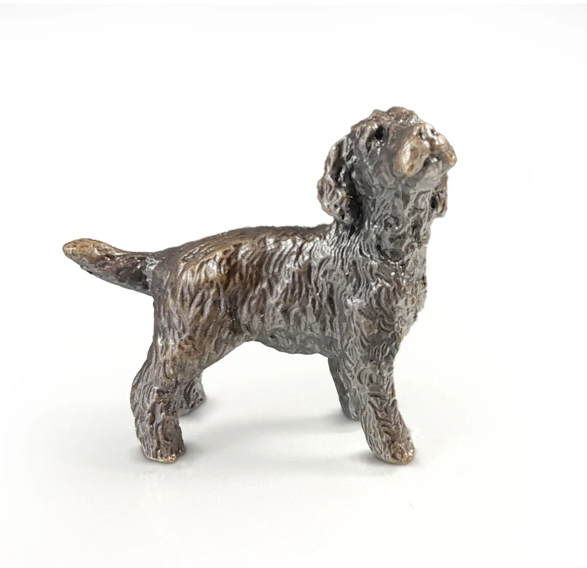 Solid Bronze Cockapoo Miniature Sculpture
